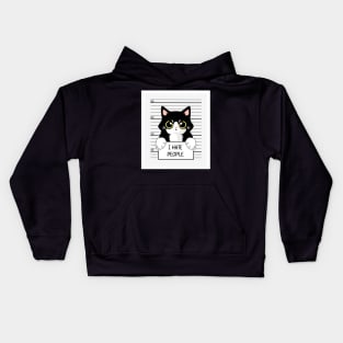 The cat criminal Kids Hoodie